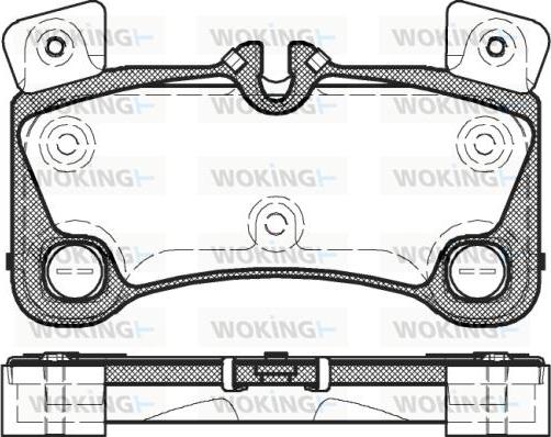 Woking P12463.00 - Brake Pad Set, disc brake autospares.lv