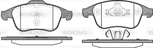 Woking P12503.00 - Brake Pad Set, disc brake autospares.lv