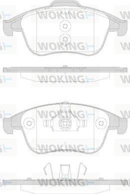 Woking P12503.30 - Brake Pad Set, disc brake autospares.lv