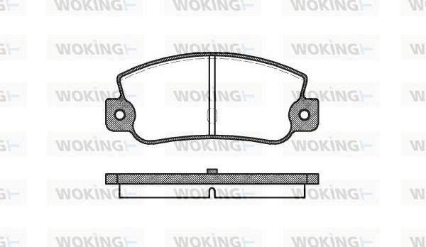 Woking P1253.30 - Brake Pad Set, disc brake autospares.lv