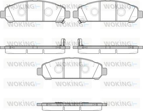 Woking P12573.02 - Brake Pad Set, disc brake autospares.lv