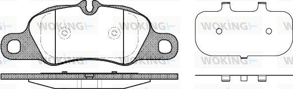 Woking P12663.00 - Brake Pad Set, disc brake autospares.lv