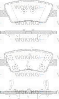 Woking P12623.42 - Brake Pad Set, disc brake autospares.lv