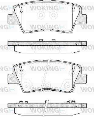 Woking P12623.52 - Brake Pad Set, disc brake autospares.lv