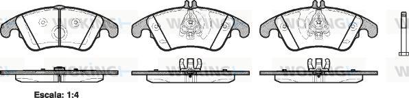 Woking P12043.00 - Brake Pad Set, disc brake autospares.lv