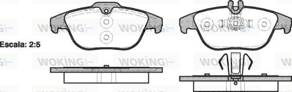 Woking P12053.00 - Brake Pad Set, disc brake autospares.lv