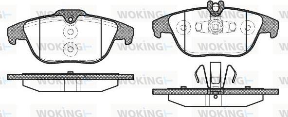 Woking P12053.20 - Brake Pad Set, disc brake autospares.lv