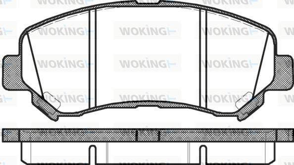 Woking P12183.00 - Brake Pad Set, disc brake autospares.lv