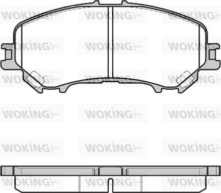 Woking P12183.22 - Brake Pad Set, disc brake autospares.lv