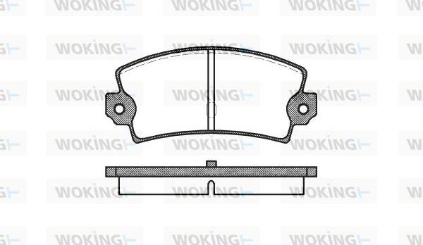 Woking P1213.40 - Brake Pad Set, disc brake autospares.lv