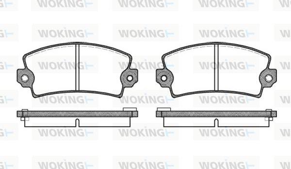 Woking P1213.16 - Brake Pad Set, disc brake autospares.lv