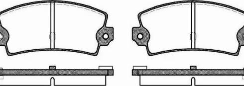 Woking P1213.36 - Brake Pad Set, disc brake autospares.lv