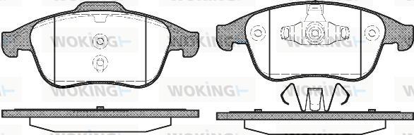 Woking P12893.00 - Brake Pad Set, disc brake autospares.lv