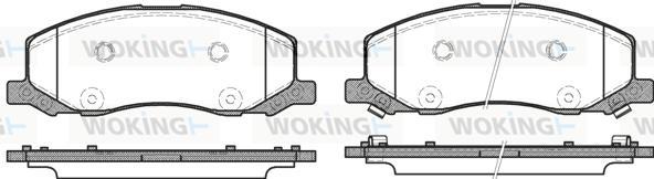 Woking P12863.02 - Brake Pad Set, disc brake autospares.lv