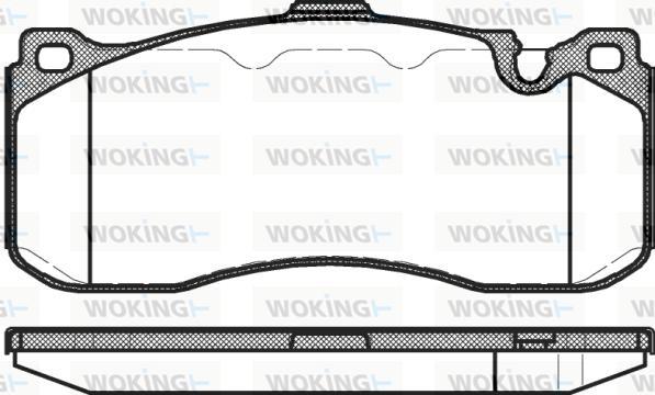 Woking P12803.00 - Brake Pad Set, disc brake autospares.lv