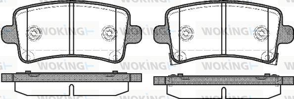 Woking P12883.04 - Brake Pad Set, disc brake autospares.lv