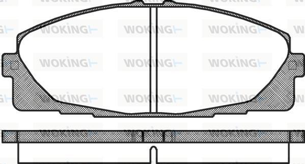 Woking P12253.00 - Brake Pad Set, disc brake autospares.lv