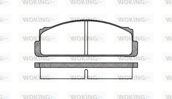 Woking P1223.00 - Brake Pad Set, disc brake autospares.lv