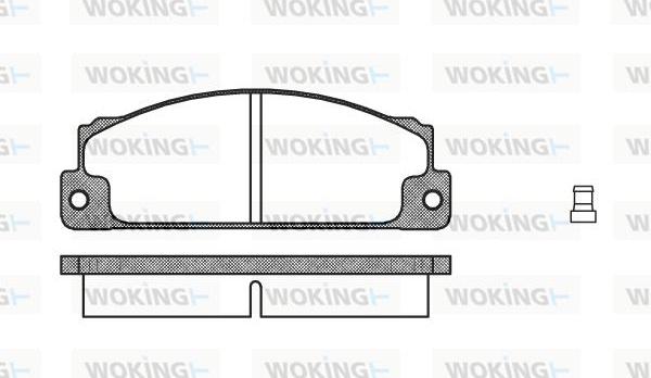 Woking P1223.02 - Brake Pad Set, disc brake autospares.lv