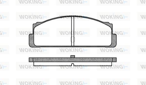 Woking P1223.10 - Brake Pad Set, disc brake autospares.lv