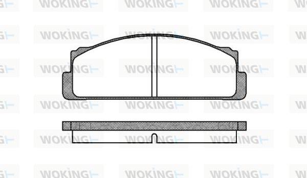 Woking P1223.20 - Brake Pad Set, disc brake autospares.lv