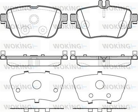 Woking P17993.00 - Brake Pad Set, disc brake autospares.lv