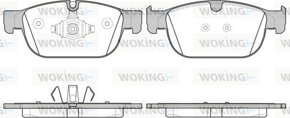 Woking P17963.00 - Brake Pad Set, disc brake autospares.lv