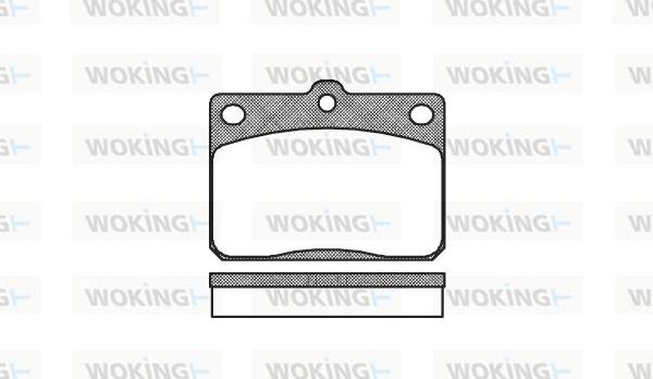 Woking P1793.40 - Brake Pad Set, disc brake autospares.lv