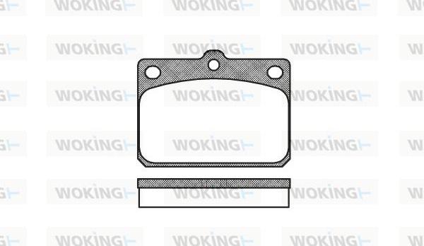 Woking P1793.00 - Brake Pad Set, disc brake autospares.lv