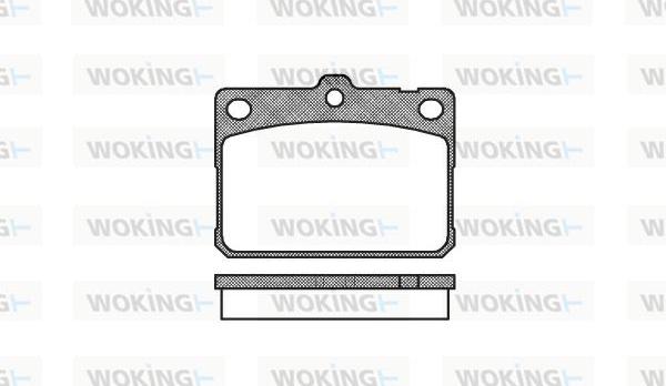 Woking P1793.30 - Brake Pad Set, disc brake autospares.lv