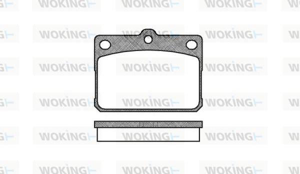 Woking P1793.20 - Brake Pad Set, disc brake autospares.lv