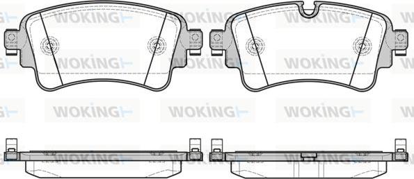 Woking P17693.08 - Brake Pad Set, disc brake autospares.lv