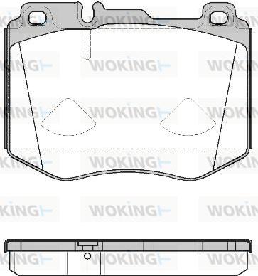 RIDEX 402B1117 - Brake Pad Set, disc brake autospares.lv