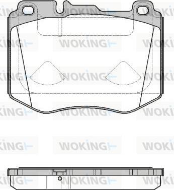 Woking P17043.10 - Brake Pad Set, disc brake autospares.lv