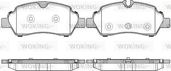 Woking P17053.00 - Brake Pad Set, disc brake autospares.lv