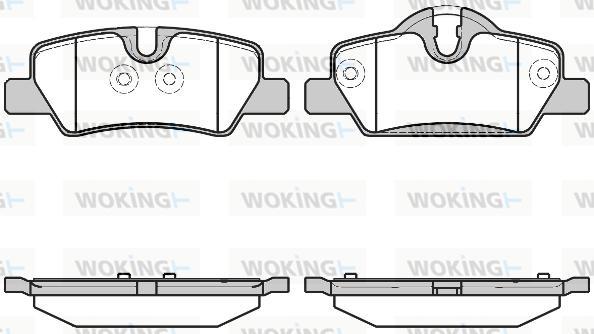 Woking P17003.00 - Brake Pad Set, disc brake autospares.lv