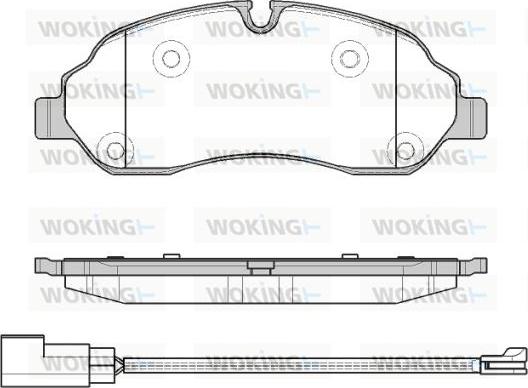 Woking P17023.02 - Brake Pad Set, disc brake autospares.lv