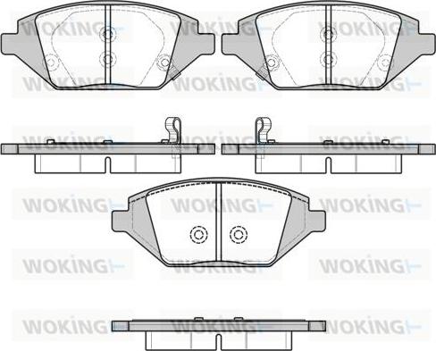 Woking P17863.02 - Brake Pad Set, disc brake autospares.lv