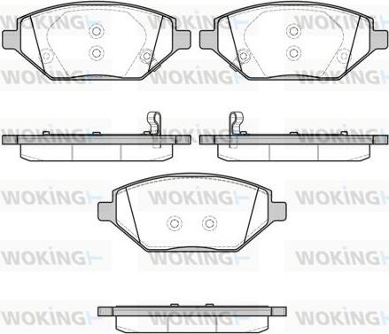 Woking P17863.12 - Brake Pad Set, disc brake autospares.lv