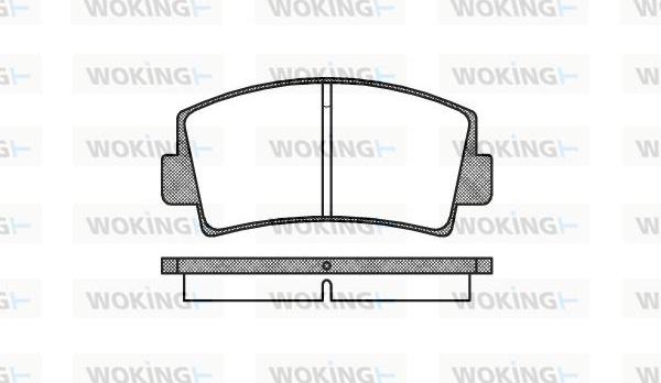 Woking P1783.00 - Brake Pad Set, disc brake autospares.lv