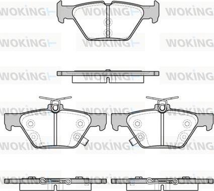 Woking P17383.02 - Brake Pad Set, disc brake autospares.lv