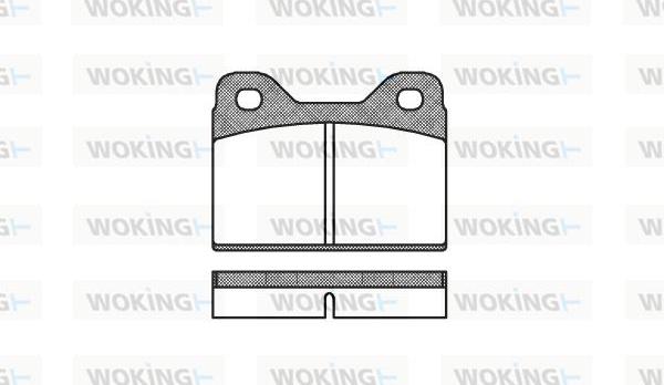 Woking P1733.00 - Brake Pad Set, disc brake autospares.lv