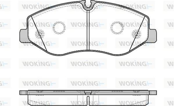 Woking P17233.00 - Brake Pad Set, disc brake autospares.lv