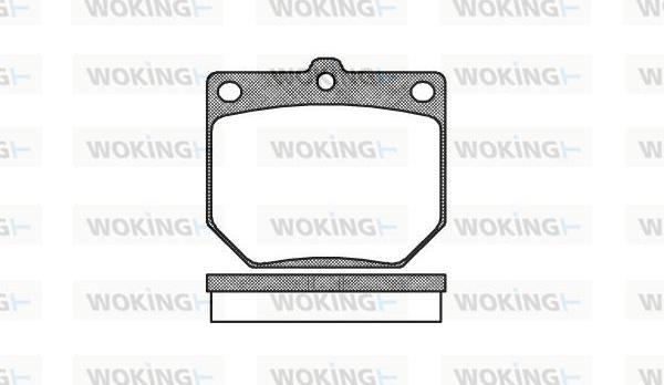 Woking P1773.20 - Brake Pad Set, disc brake autospares.lv