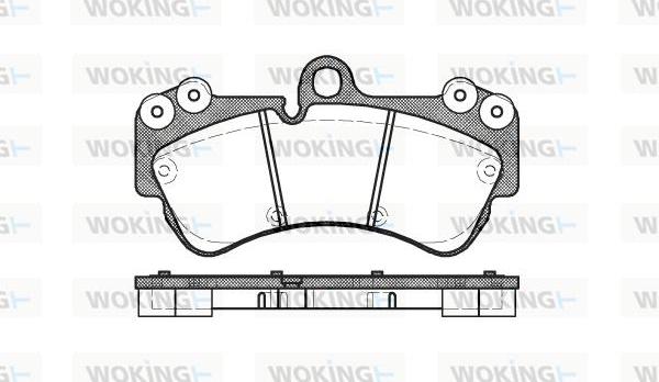 Woking P8943.00 - Brake Pad Set, disc brake autospares.lv