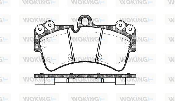 Woking P8953.00 - Brake Pad Set, disc brake autospares.lv