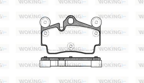 Woking P8963.00 - Brake Pad Set, disc brake autospares.lv