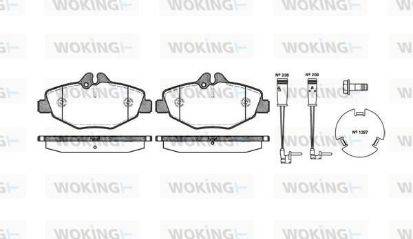 Woking P8903.02 - Brake Pad Set, disc brake autospares.lv