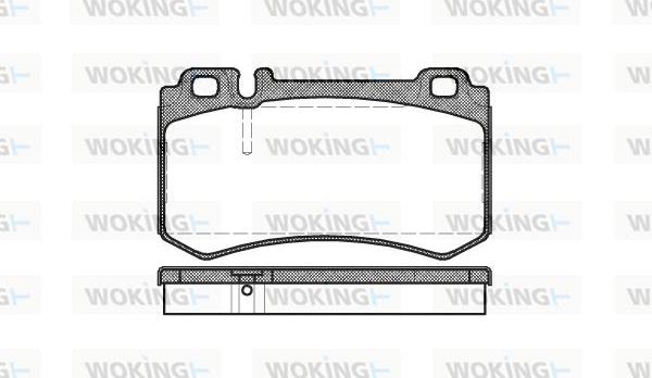 Woking P8933.00 - Brake Pad Set, disc brake autospares.lv