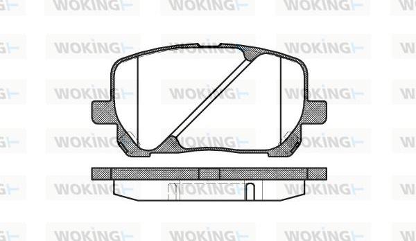 Woking P8543.00 - Brake Pad Set, disc brake autospares.lv